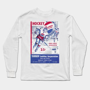 Vintage Buffalo Bisons Hockey Program Long Sleeve T-Shirt